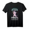 Onkel Nichte Einhorn Geschenk T-Shirt mit Spruch - Lustiges Familiengeschenk für Einhorn-Fans
