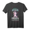 Onkel Nichte Einhorn Geschenk T-Shirt mit Spruch - Lustiges Familiengeschenk für Einhorn-Fans