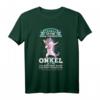 Onkel Nichte Einhorn Geschenk T-Shirt mit Spruch - Lustiges Familiengeschenk für Einhorn-Fans