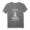 Onkel Nichte Einhorn Geschenk T-Shirt mit Spruch - Lustiges Familiengeschenk für Einhorn-Fans