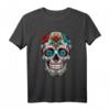 Dia De Los Muertos Deko Mexikanischer Kopf Sugar Skull T-Shirt – Kulturelles Design für Feiertage & Festivals