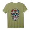 Dia De Los Muertos Deko Mexikanischer Kopf Sugar Skull T-Shirt – Kulturelles Design für Feiertage & Festivals