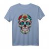 Dia De Los Muertos Deko Mexikanischer Kopf Sugar Skull T-Shirt – Kulturelles Design für Feiertage & Festivals