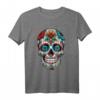 Dia De Los Muertos Deko Mexikanischer Kopf Sugar Skull T-Shirt – Kulturelles Design für Feiertage & Festivals