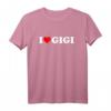 Ich liebe Gigi - Lustiges Oma T-Shirt als Geschenk für Muttertag, Geburtstag & Weihnachten für stolze Enkelkinder