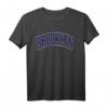 Brooklyn Arched Dark Blue T-Shirt - Klassisch geschnitten, doppelt genähter Saum, urbanes Basic-Shirt für stilbewusste Looks