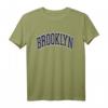 Brooklyn Arched Dark Blue T-Shirt - Klassisch geschnitten, doppelt genähter Saum, urbanes Basic-Shirt für stilbewusste Looks