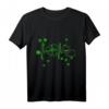 St. Patrick's Day Irish Heartbeat Nurse T-Shirt mit Koblinhut – Buntes Grünfeier-Shirt für Krankenschwestern und Freunde