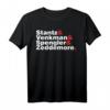 Ghostbusters White & Red Name Stack T-Shirt - Offiziell lizenzierte Fanbekleidung für Ghostbusters Fans