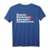 Ghostbusters White & Red Name Stack T-Shirt - Offiziell lizenzierte Fanbekleidung für Ghostbusters Fans
