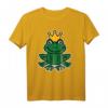 Frosch mit Krone T-Shirt für Single Damen - Lustiges Tiermotiv, originelles Geschenk für Frauen
