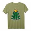 Frosch mit Krone T-Shirt für Single Damen - Lustiges Tiermotiv, originelles Geschenk für Frauen