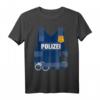 Polizei Kinder Kostüm - Lustiges Polizeiuniform Kostüm mit Handschellen & Funkgerät für Karneval, Fasching & Kindergeburtstag