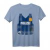 Polizei Kinder Kostüm - Lustiges Polizeiuniform Kostüm mit Handschellen & Funkgerät für Karneval, Fasching & Kindergeburtstag