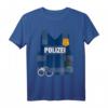 Polizei Kinder Kostüm - Lustiges Polizeiuniform Kostüm mit Handschellen & Funkgerät für Karneval, Fasching & Kindergeburtstag