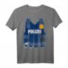 Polizei Kinder Kostüm - Lustiges Polizeiuniform Kostüm mit Handschellen & Funkgerät für Karneval, Fasching & Kindergeburtstag