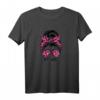 Mom Life Damen Leoparden Muster Druck Haarknoten T-Shirt – Lustiges und stylisches Muttertags- oder Geburtstagsgeschenk