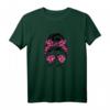 Mom Life Damen Leoparden Muster Druck Haarknoten T-Shirt – Lustiges und stylisches Muttertags- oder Geburtstagsgeschenk