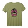 Mom Life Damen Leoparden Muster Druck Haarknoten T-Shirt – Lustiges und stylisches Muttertags- oder Geburtstagsgeschenk
