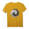 Azolotl Yin Yang Balance Axolotl T-Shirt – Ausgefallenes Tiermotive im harmonischen Schwarz-Weiß-Design