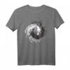 Azolotl Yin Yang Balance Axolotl T-Shirt – Ausgefallenes Tiermotive im harmonischen Schwarz-Weiß-Design