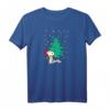 HapDeer Snoopy Urlaub Weihnachtsbaum T-Shirt – Lizenziertes Peanuts Design für Jubilare & Weihnachtsfans