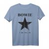 David Bowie Schwarzer Stern T-Shirt - Offizielles Band Merchandise für Fans, Klassisch geschnitten