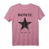 David Bowie Schwarzer Stern T-Shirt - Offizielles Band Merchandise für Fans, Klassisch geschnitten
