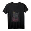 HapDeer T-Shirt mit Grunge Cheetah Print und E-Gitarre - Offiziell lizenziert, perfekt für Musik- und Gitarrenfans
