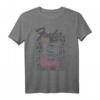 HapDeer T-Shirt mit Grunge Cheetah Print und E-Gitarre - Offiziell lizenziert, perfekt für Musik- und Gitarrenfans