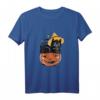 Schwarze Katze mit Hexenhut und Kürbis - Perfektes Halloween T-Shirt für Katzenliebhaber, Kinder & Erwachsene