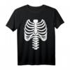 Skelett Brustkorb Lustiges Halloween-Kostüm T-Shirt – Perfekt für Halloween-Partys, Geschenke & Last-minute Outfits