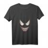 Marvel Venom Big Face Grin Halloween Kostüm T-Shirt mit V-Ausschnitt - Offiziell lizenzierte Marvel Bekleidung für Fans