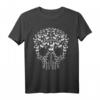 Französische Bulldogge Skull Tier-Hund Halloween-Liebhaber T-Shirt – Perfektes Geschenk für Bulldoggen Fans und Tierliebhaber