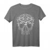 Französische Bulldogge Skull Tier-Hund Halloween-Liebhaber T-Shirt – Perfektes Geschenk für Bulldoggen Fans und Tierliebhaber