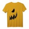 Halloween Partner-Kostüm Kürbis Gesicht T-Shirt – Einfaches Pärchen- und Freundekostüm für Halloween Partys für Paare, Freunde, Kinder & Erwachsene