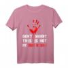 Don‘t Worry This Is Not My Own Blood Halloween Hand Blut T-Shirt – Originelles Gruseliges Geschenk für Partys, Geburtstage & Alltag