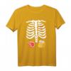 Lustiges Halloween Skelett Kostüm mit Steak & Bier T-Shirt – Perfektes Party- und Trick-or-Treat-Outfit