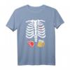 Lustiges Halloween Skelett Kostüm mit Steak & Bier T-Shirt – Perfektes Party- und Trick-or-Treat-Outfit