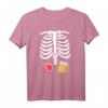 Lustiges Halloween Skelett Kostüm mit Steak & Bier T-Shirt – Perfektes Party- und Trick-or-Treat-Outfit