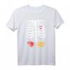 Lustiges Halloween Skelett Kostüm mit Steak & Bier T-Shirt – Perfektes Party- und Trick-or-Treat-Outfit