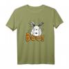 HapDeer Halloween Snoopy Boo T-Shirt - Lizenziertes Peanuts Design für Fans und Halloween-Liebhaber