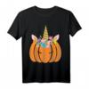 Halloween-Kürbis Einhorn Gesichtsmaske Kostüm – Lustiges und Gruseliges Halloween Kostüm für Partys und Süßes oder Saures