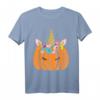 Halloween-Kürbis Einhorn Gesichtsmaske Kostüm – Lustiges und Gruseliges Halloween Kostüm für Partys und Süßes oder Saures