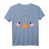 Enten Küken Gesicht Halloween Kostüm Idee - Einfaches, bequemes T-Shirt für Kinder, Mädchen und Jungen für Party, Kindergarten und Grundschule