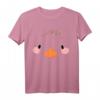 Enten Küken Gesicht Halloween Kostüm Idee - Einfaches, bequemes T-Shirt für Kinder, Mädchen und Jungen für Party, Kindergarten und Grundschule