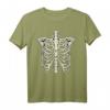 Skelett Rippenkäfig Röntgenknochen Schädel Halloween Kostüm T-Shirt – Perfekt für Partys, Trick-or-Treat & Ghoulish Mottopartys