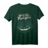Wonderland T-Shirt mit Cheshire Katze & 'We're All Mad Here' Motiv – Perfekt für Alice Fans & Halloween-Geschenke