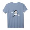 Schneemann Hexe Besen Winter Weihnachten Halloween T-Shirt – Lustiges saisonales Kostüm für Kinder und Erwachsene mit Kürbis und Karotte
