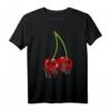 Kirsche Halloween Rockabilly Retro Vintage Design Sommer T-Shirt - Buntes Fruchtmotiv für Retro, Sommer & Halloween